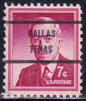 Precancel - Dallas, TX PSS 1040-71 - Bureau Issue