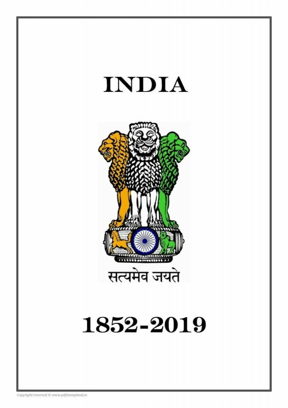 India 1852-2021 (4 albums) PDF (DIGITAL)  STAMP ALBUM PAGES 