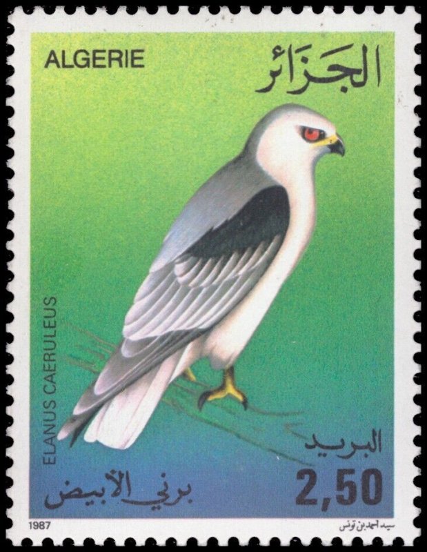 Algeria 1987 Sc 849-852 Birds Flamingo Swamphen Kite CV $7