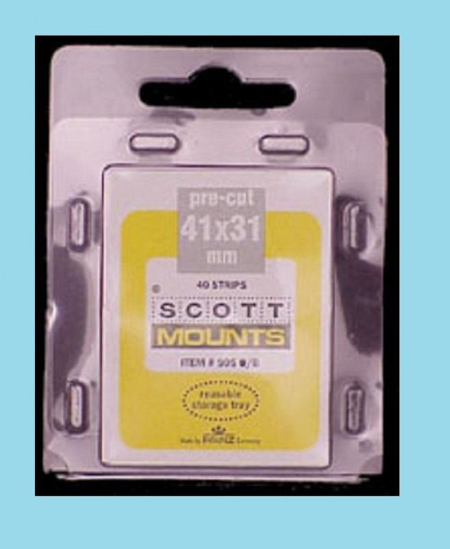 Scott Mounts Black 41/31, U.S.Semi-Jumbo(pkg 40)(00905B)*