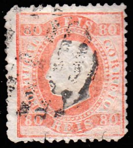 Portugal Scott 44 Used with tear and rounded corner.