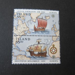 Iceland Sc 749-750 set MNH