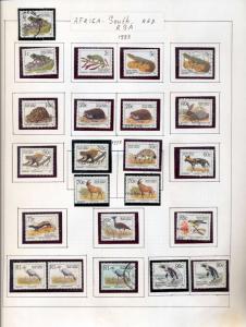 SOUTH AFRICA 1987/97 Wildlife M&U Collection 100+Items (pie 99)