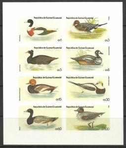 Guinea Equatoria Birds MNH Lot # 9 = Impref MNH  sheet sets - 