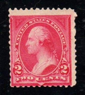 Scott # 250 - 2c Carmine - Washington, Type I  MINT OGNH