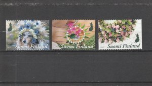 Finland  Scott#  1583a-1583c  Used  (2019 Various Designs)