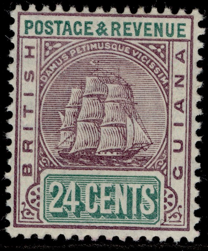 BRITISH GUIANA EDVII SG246, 24c dull purple & green, LH MINT. Cat £17. ORDINARY