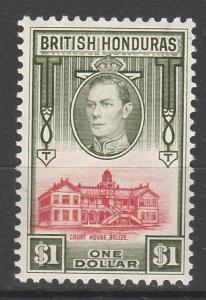 BRITISH HONDURAS 1938 KGVI COURT HOUSE $1