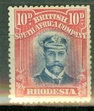 JK: Rhodesia 129 used CV $50