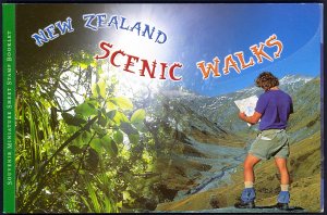 New Zealand Sc# 1607b MNH Booklet 1999 Scenic Walks