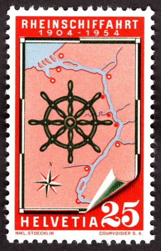 1954, Switzerland 25c, MNH, Sc 349