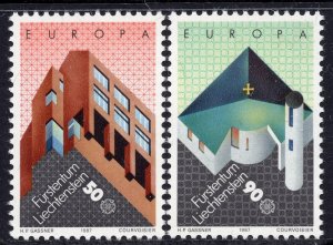 EUROPA CEPT 1987 - Liechtenstein - Modern Architecture - MNH Set