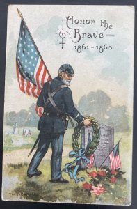 1911 St Michael PA USA Color Picture Postcard Cover Civil War Honor The Brave