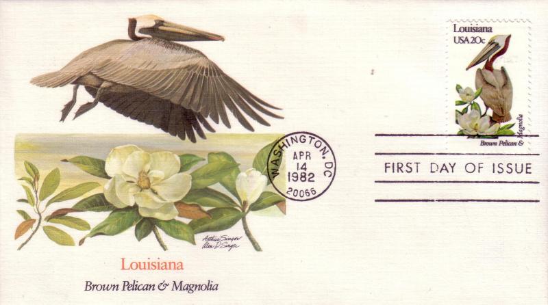 US Sc# 1953 / 2002 FDC's State Birds & Flowers Complete UXZ