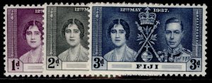 FIJI GVI SG246-248, 1937 CORONATION set, NH MINT.