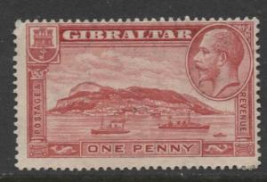 Gibraltar - Scott 96 - KGV Pictorials -1931- FU - Wmk 4 - Single 1p Stamp