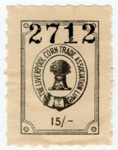 (I.B) Liverpool Corn Trade Association : Fee Stamp 15/-