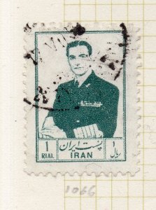 Iran 1954 Reza Pahlavi Early Issue Fine Used 1R.
