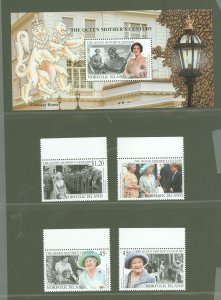 Norfolk Island #688-692  Single (Complete Set) (Queen)