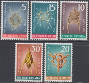 SENEGAL Sc # 375-9 CPL MNH WITHOUT AIRMAILS. MARINE LIFE