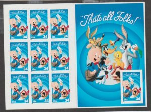 U.S. Scott #3534 Porky Pig - Looney Tunes Stamps - Mint NH Sheet