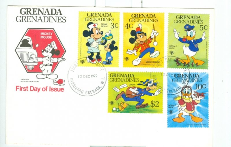 GRENADA-GRENADINES 1979 DISNEY DAY OF ISSUE COVER