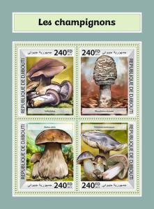 Z08 DJB17515a Djibouti 2017 Mushrooms MNH ** Postfrisch