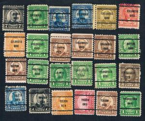 USA-24 Different  Bureau Precancels From Ohio State