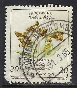 Colombia 717 VFU ORCHIDS Z3749-2