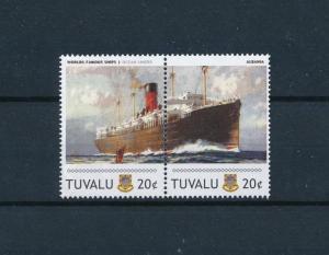 [81227] Tuvalu 2011 Ships Boats Albania Ocean Liners Cunard Line Pair MNH