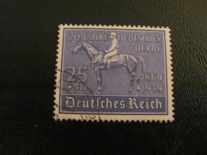 GERMANY 1939 USED  B144 RACEHORSE SET  $20 (113)