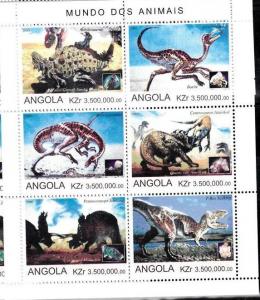 ANGOLA SHEET DINOSAURS