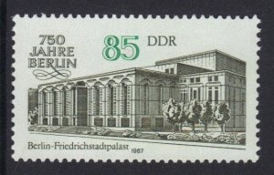 German Democratic Republic DDR #2590 MNH 1987  theater 85pf