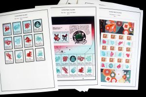 COLOR PRINTED CHRISTMAS ISLAND 2011-2020 STAMP ALBUM PAGES (55 illustr. pages)