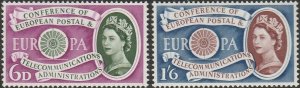 Great Britain, #377-378 Unused From 1960