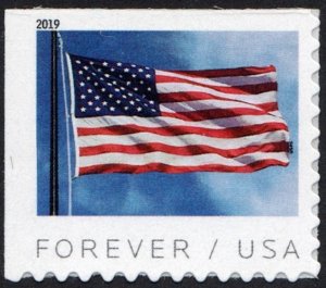 SC#5345 (55¢) Flag (BCA) Booklet Single (2019) SA