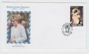 ROMANIA COVER 1999 Princess Diana Royal POSTAL HISTORY