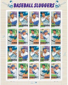 U.S #4080-83 BASEBALL SLUGGERS