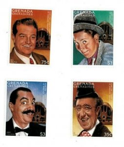 Grenadines 1996 - Marconi Entertainers - Set of 4 Stamps - Scott #1842-5 - MNH