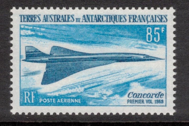 FRENCH ANTARCTIC 1969 Concorde; Scott C18, Yvert 19; MNH