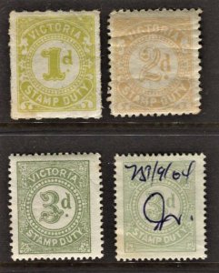 Victoria #4 Stamp Duty Mint / Used - Unchecked