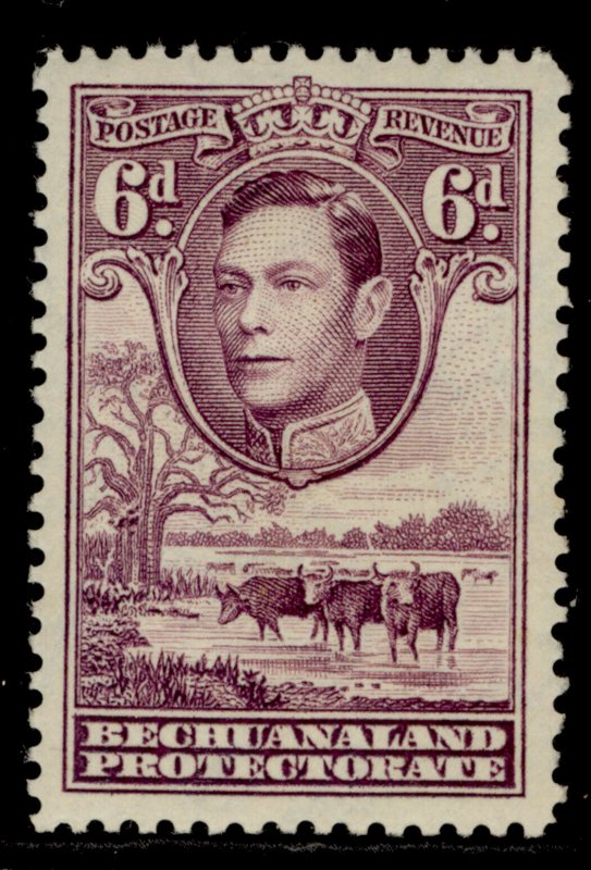 BECHUANALAND PROTECTORATE GVI SG124a, 6d reddish purple, M MINT. 