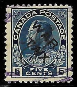 Canada MR2b VF USED Admiral Overprinted WAR TAX C$250.00