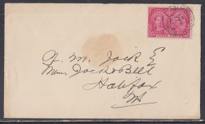 Canada - Jul 14, 1897 Amherst, NS CDS Cancel on Domestic Cover