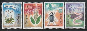1991 Faroe Islands - Sc 216-9 - MNH VF - 4 single - Flora and Fauna