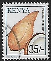 Kenya # 758 - Coconuts - used     [KlBlw]