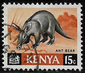 Kenya #22 Used Stamp - Aardvark (a)