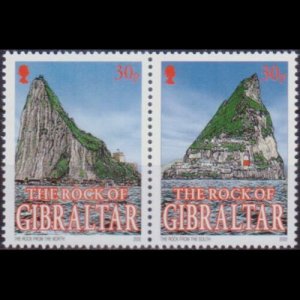 GIBRALTAR 2002 - Scott# 917a-b Rock View 30p NH