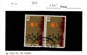 New Zealand, Postage Stamp, #458 Pair Used, 1970 Agriculture (AE)