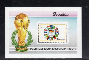 GRENADA #561 1974 WORLD CUP SOCCER MINT VF NH O.G S/S (JT)